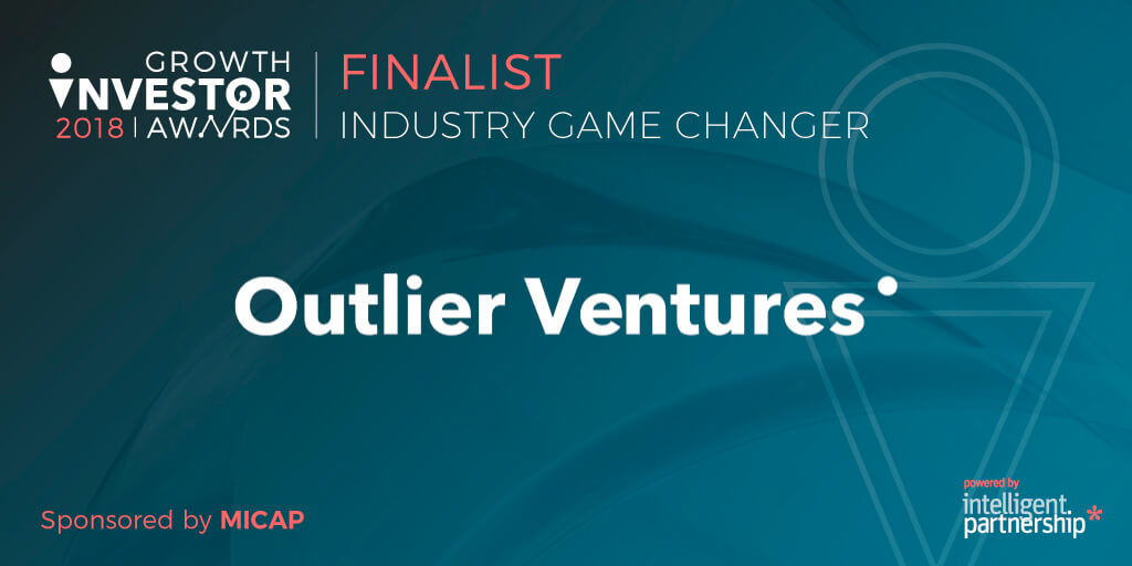 Outlier Ventures named as an Industry Game Changer finalist in the Growth Investor Awards 2018 Outlier Ventures